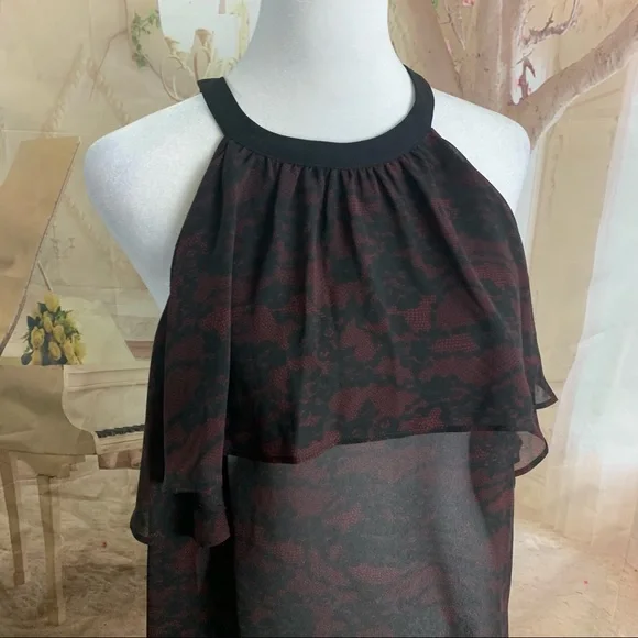 NEW Michael Kors Tiered Ruffle Sleeveless Blouse - Picture 5 of 11